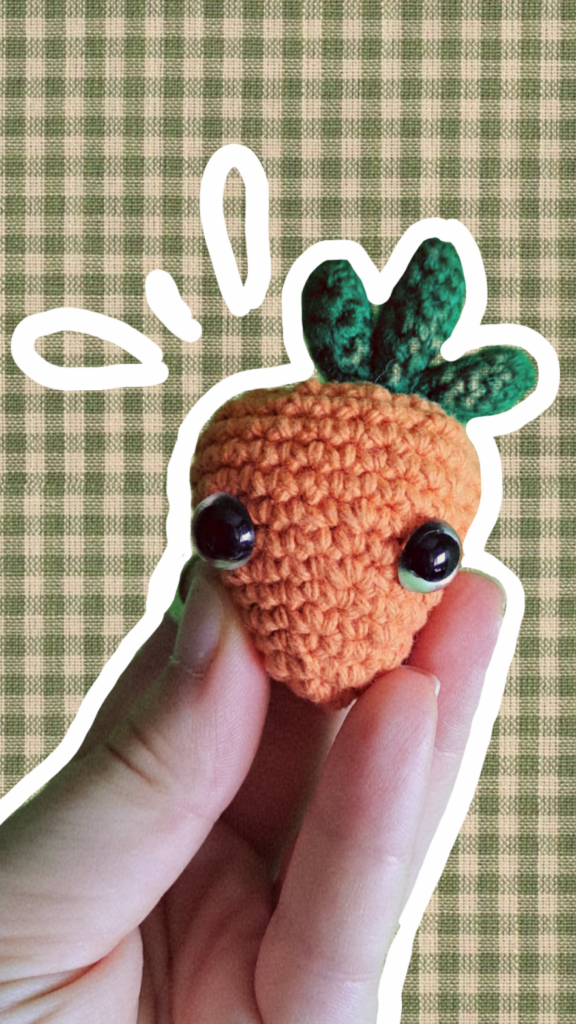 portachiavi all'uncinetto a forma di carota
amigurumi carota